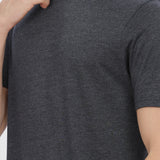 Men's Tencil Polyester Ultra Soft and Smooth Sustainable T-shirt (Carbon Grey)