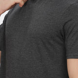 Men's Tencil Polyester Ultra Soft and Smooth Sustainable T-shirt (Carbon Grey)