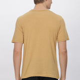 Men's Tencil Polyester Ultra Soft and Smooth Sustainable T-shirt ( Mustard Yellow)