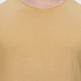 Men's Tencil Polyester Ultra Soft and Smooth Sustainable T-shirt ( Mustard Yellow)