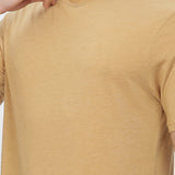 Men's Tencil Polyester Ultra Soft and Smooth Sustainable T-shirt ( Mustard Yellow)