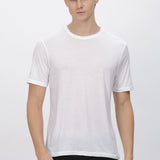 Men's Tencil Polyester Ultra Soft and Smooth Sustainable T-shirt (White)