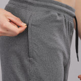 Men’s cotton track pant with zipper closure