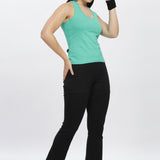 Women Sleeveless Razer Back Running Tank top (Orange)