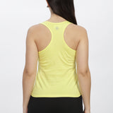 Women Sleeveless Razer Back Running Tank top (Lemon Yellow)