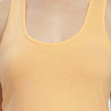 Women Sleeveless Razer Back Running Tank top (Orange)