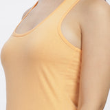 Women Sleeveless Razer Back Running Tank top (Orange)