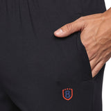 Men One Side Zipper Pocket and Inside Drawstring Trackpant