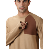 Men's Casual Fit Thumb Hole Sleeve Sweat Shirt