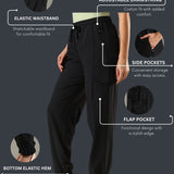 Women’s Workleisure Cargo Pants with Elasticated Cuff