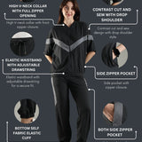 Women’s Cut & Sew Tracksuit with Adjustable Drawstring Waistband