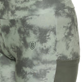 Women's Skin-Fit Training Tights With Tie & Dye Pattern And Elasticated Waist