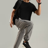 Men's Woven Boxy Jogger with Zipper Pocket