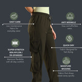 Women Stylish Multi pocket Pants with Adjustable Drawstring