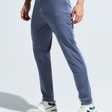 Men's High Neck Breathable Sports Tracksuit with Contrast Piping & Pockets