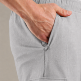 Men Cargo Shorts With Elasticated Waist Band And Adjustable Drawstring