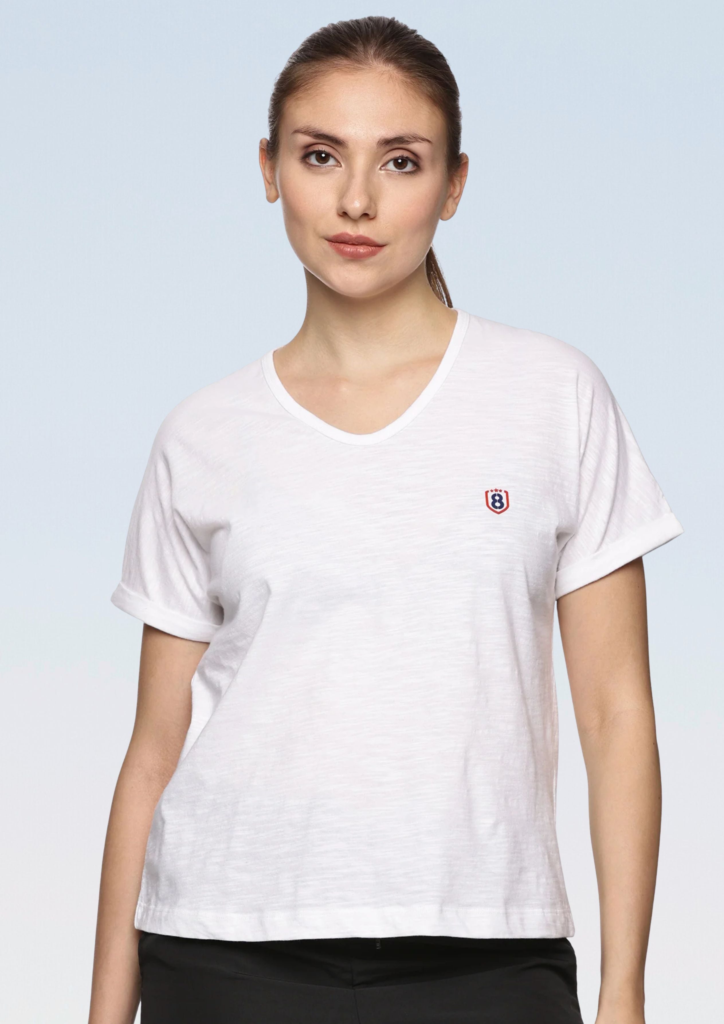 Women 100% organic cotton mega sleeve top