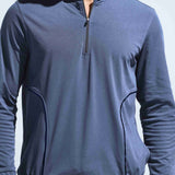 Men's High Neck Breathable Sports Tracksuit with Contrast Piping & Pockets