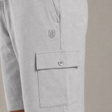 Men Cargo Shorts With Elasticated Waist Band And Adjustable Drawstring