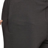 Men's Slim fit track pant with Elasticated waist with drawstring (Dark Grey)