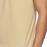 Men Solid High Performance Half Raglan Sleeve