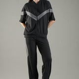 Women’s Cut & Sew Tracksuit with Adjustable Drawstring Waistband