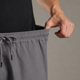 Men Solid Shorts With Side Pocket With Zipper Closure