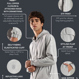 Men’s Raglan Hoodie with Zipper Pockets