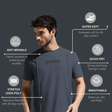 Men's Pintuck T-Shirt with Multi Reflector Chest Print
