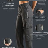 Women Stylish Multi pocket Pants with Adjustable Drawstring