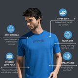 Men's Pintuck T-Shirt with Multi Reflector Chest Print