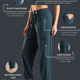 Women’s Workleisure Cargo Pants with Elasticated Cuff