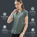 Women's Ultra Soft And Hypoallergenic Tencel Polyester T-shirts