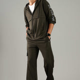 Men’s Raglan Hoodie with Zipper Pockets