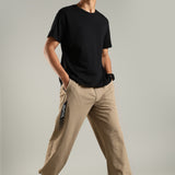 Men's Woven Boxy Jogger with Zipper Pocket