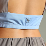 Women's Criss Cross Back Sports Bra with Detachable Pad