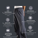 Men's Oversized Parachute Jogger with Adjustable Elastic Drawstring