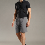 Men Solid Shorts With Side Pocket With Zipper Closure