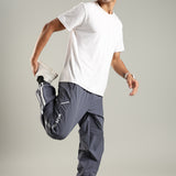 Men’s Baggy Fit Joggers with Elastic Hem and Adjustable Drawstring