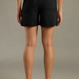 Women Shorts With Stylish Zipper Pocket At Both Sides