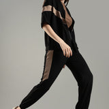 Women's Cut & Sew Joggers with Contrast Panels