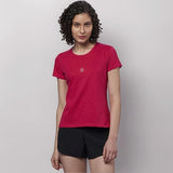 Women's Soft and Breathable  Regualr fit Solid T-shirt