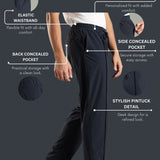 Men's Pintuck Stylish workleisure pant with elasticated drawstring