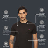 Men Round neck Bamboo Cotton T shirt