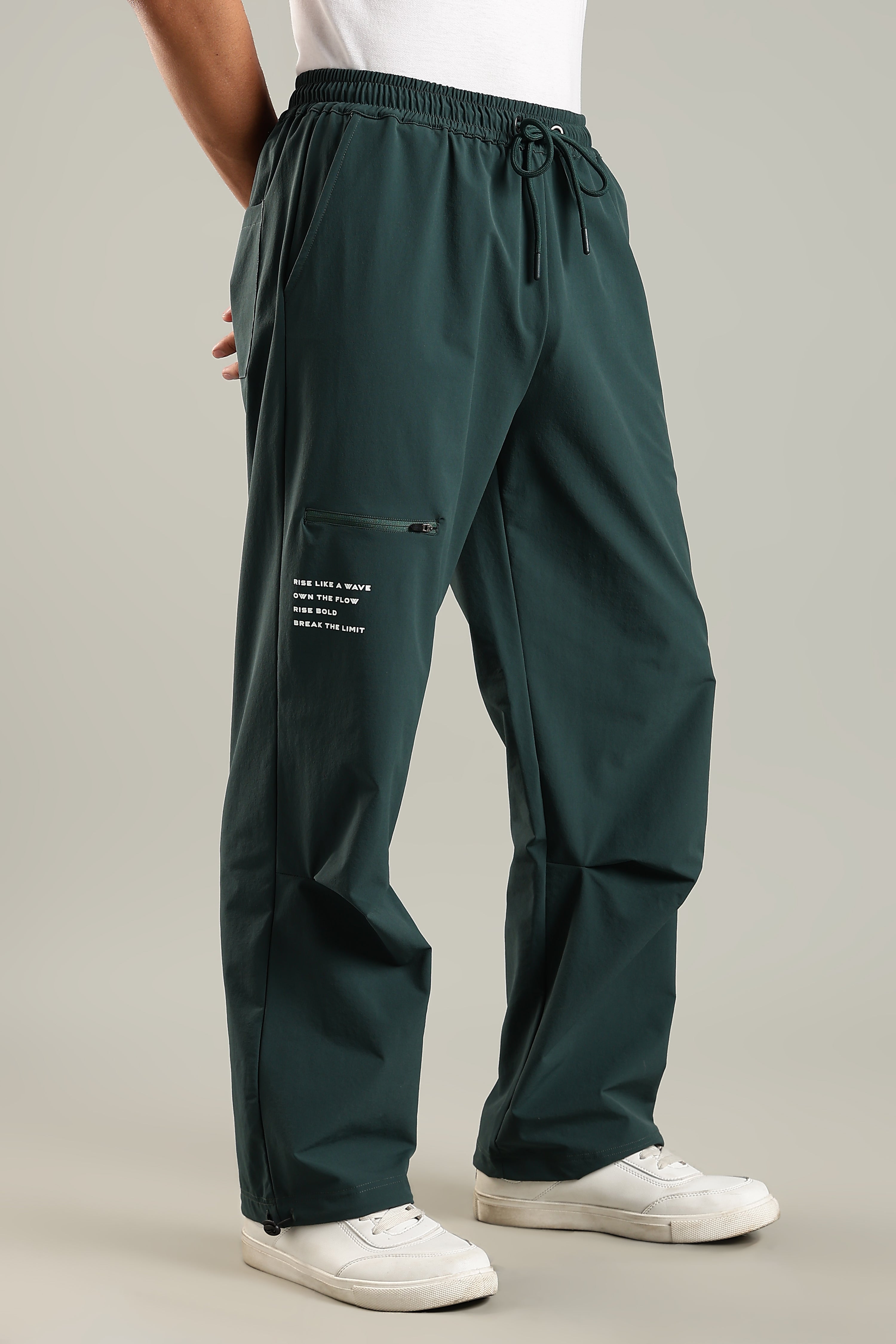 Men's Oversized Parachute Jogger with Adjustable Elastic Drawstring