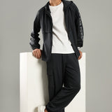 Men’s Raglan Hoodie with Zipper Pockets