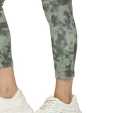 Women's Skin-Fit Training Tights With Tie & Dye Pattern And Elasticated Waist