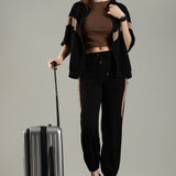 Women’s Cut & Sew Tracksuit with Adjustable Drawstring Waistband