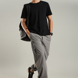 Men's Woven Boxy Jogger with Zipper Pocket