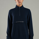 Men’s Half Reverse Zip Jacket with Printed Flap & Zipper Pocket